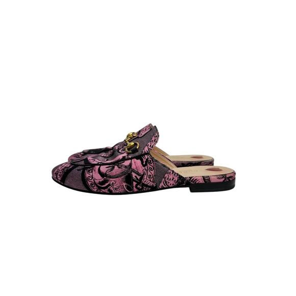 Gucci Princetown Horsebit Accent Leather Mules Sz.37 - Picture 1 of 6